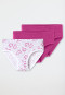 Briefs 3-pack Smileys pink/white - Fine Rib