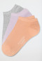 Ladies' sneaker socks 3-pack stay fresh multicolored - Bluebird