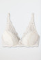 Zachte beha met cup zonder beugel kant Lurex gebroken wit - Glam Lace
