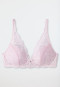 Soutien-gorge souple à coques sans armatures dentelle rose tendre - Modal and Lace