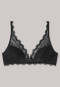 Soft bra without underwire all-over lace black - Feminine Lace