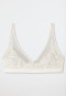 Soft bra without underwire or pads lace Lurex off-white - Glam Lace