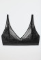 Soutien-gorge souple sans armatures avec coques dentelle Lurex noir - Glam Lace