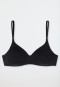 Soft bra organic cotton padded wire-free black - 95/5
