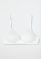 Soutien-gorge doux coton bio à coques blanc - 95/5