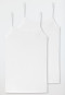 Spaghetti top 2-pack organic cotton white - 95/5