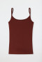 Spaghettitop Doppelripp Organic Cotton terracotta - Pure Rib