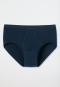 Sport briefs with fly, fine rib, navy blue - Original Classics