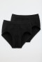 Sport briefs with fly, 2-pack, black - Authentic