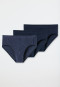 Supermini 3-pack Organic Cotton plain/ringed multi-colored - 95/5