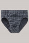 Bikini brief anthracite grid pattern - Ebony