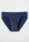Bikini brief graphic pattern blue/papaya - Fashion Daywear
