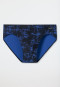 Supermini grafisch patroon donkerblauw/koningsblauw - Fashion Daywear