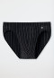 Mini briefs, microfiber, black striped - Nachtschwärmer