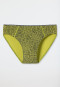 Bikini briefs organic cotton patterned lime - 95/5