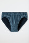 Supermini-Slip pacific blue gemustert - 95/5