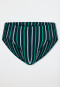 Slip supermini a strisce verde mare profondo - 95/5