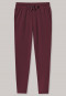 Pantaloni lunghi della tuta in Tencel di colore rosso bordeaux - Mix + Relax