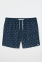 Short de bain matière tissée bleu foncé imprimé - Marineland