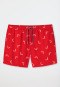 Swimshorts Webware Fische rot gemustert - Waterworld