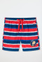 Swim shorts woven fabric recycled SPF40+ color blocking stripes patch multicolor - Rat Henry