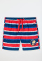 Zwemshort geweven stof gerecycled SPF40+ colour-blocking strepen patch veelkleurig - Rat Henry