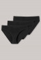 Tai panty 3-pack organic cotton black - 95/5