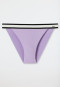 Slip Tai per bikini foderato con elastico in vita di colore viola - California Dream