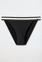 Slip Tai foderato per bikini con elastico in vita, nero - California Dream