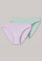 Tai panty 2-pack finely lined stripes mint/lavender - Asian Exotic
