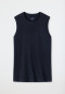 Tank top stylish cut blue-black - Long Life Soft