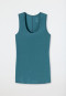 Tanktop petrolkleurig- Personal Fit