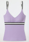 Top per tankini con coppe morbide e removibili e spalline regolabili, lilla - California Dream