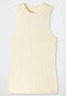 Top seamless Lyocell rib look off-white - Lounge Seamless