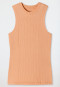 Top seamless Lyocell rib look peach - Lounge Seamless