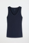 Night blue fine rib strap top - Naturschönheit