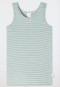 Undershirt bamboo stripes heather green - Natural Love