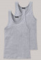 Unterhemden 2er-Pack grau meliert - Authentic