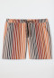 Pantalon tissé court viscose rayures multicolore - Mix+Relax