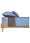 Biancheria da letto reversibile, 2 pezzi, in fine castoro, azzurro - SCHIESSER Home