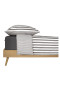 Reversible bed linen 2-piece set renforcé gray striped - SCHIESSER Home