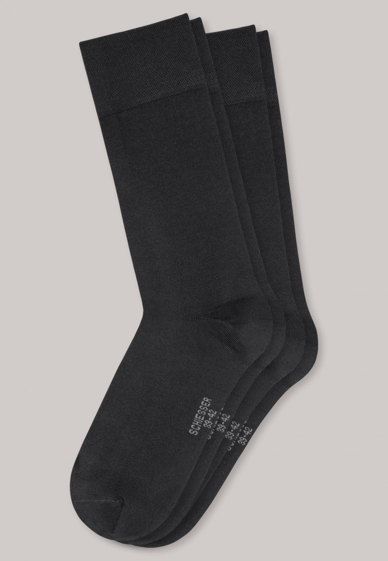 Men's socks 2-pack Micro Modal black - Long Life Soft