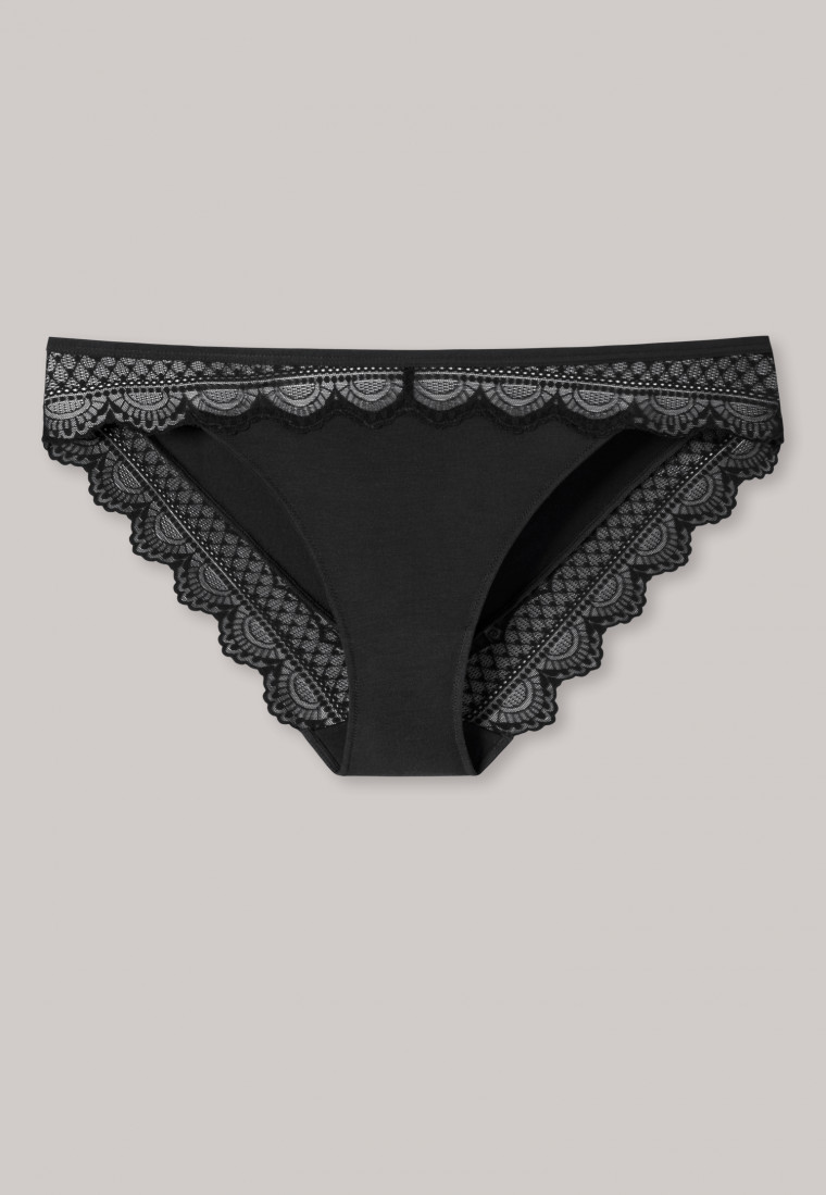 Panty lace black - Feminine Lace