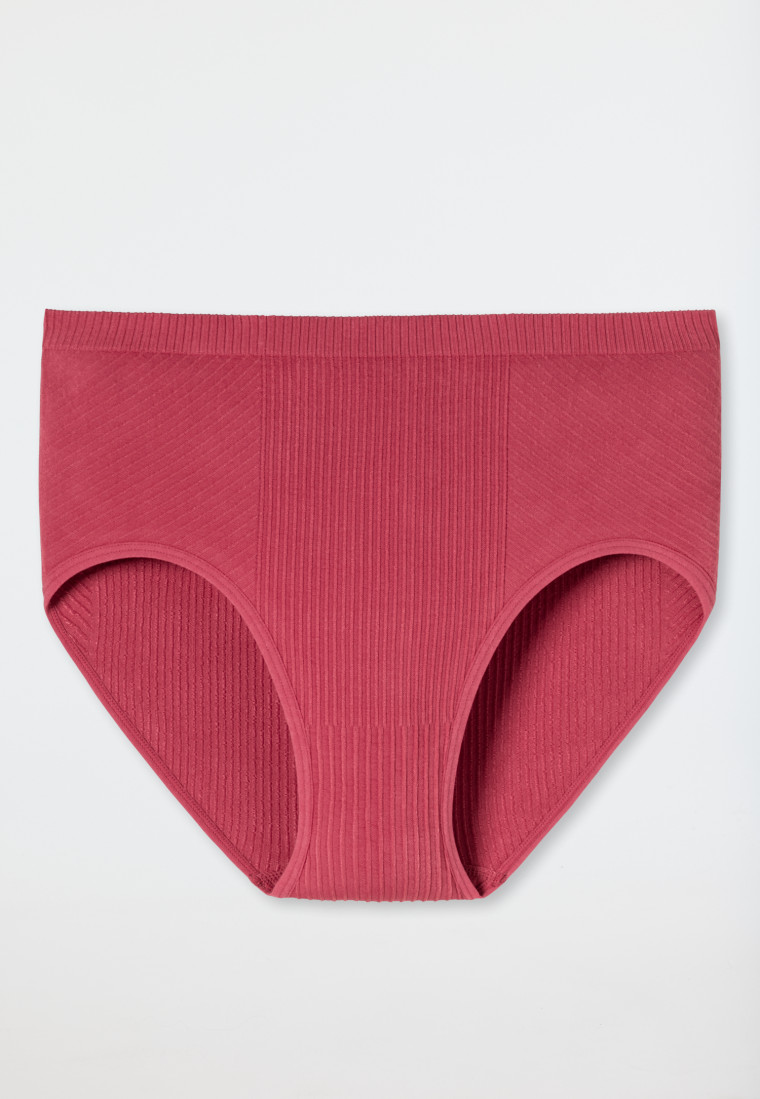 Culotte taille haute, aspect côtelé, baies - Seamless Recycled Rib