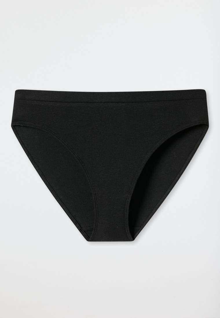 Culotte Rio côtelé coton bio noir - Pure Rib