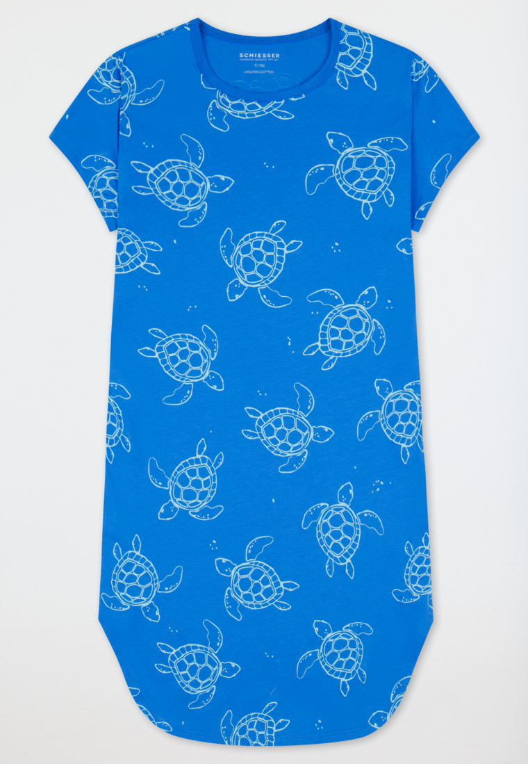 Sleepshirt kurzarm Organic Cotton Schildkröten aquarium - Nightwear
