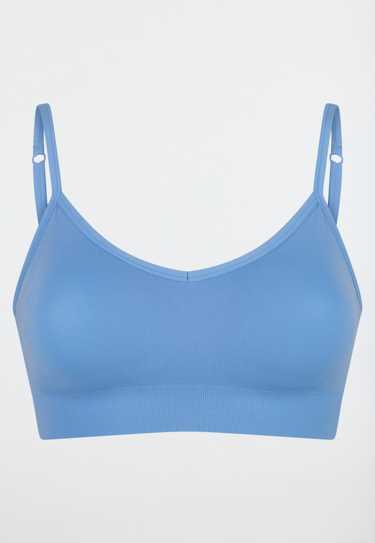 Bustier seamless removable pads light blue - Casual Seamless