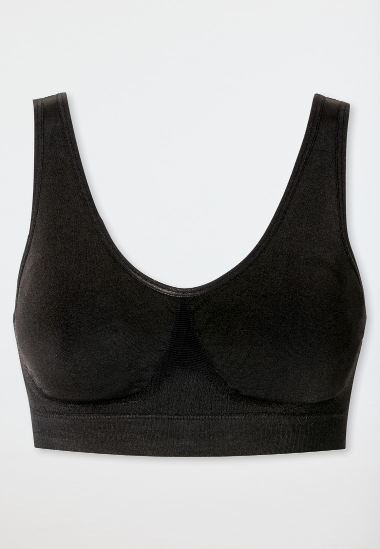 Bustier seamless herausnehmbare Pads schwarz- Classic Seamless