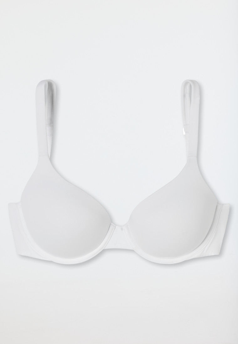 Schalen-BH mit Bügel und gleitenden Cups weiß - Unique Micro