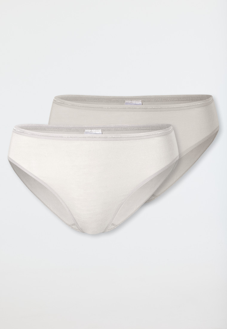 Slip slip set van 2 grijs jaspé - Modal Essentials